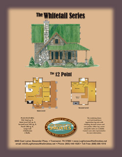 Whte Tail Series: The 12 Point Cabin Floor Plan