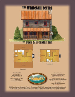 Whte Tail Series: The Buck & Breakfast Inn Cabin Floor Plan