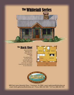 The Whitetail Series: The Buck Shot Cabin Floor Plan